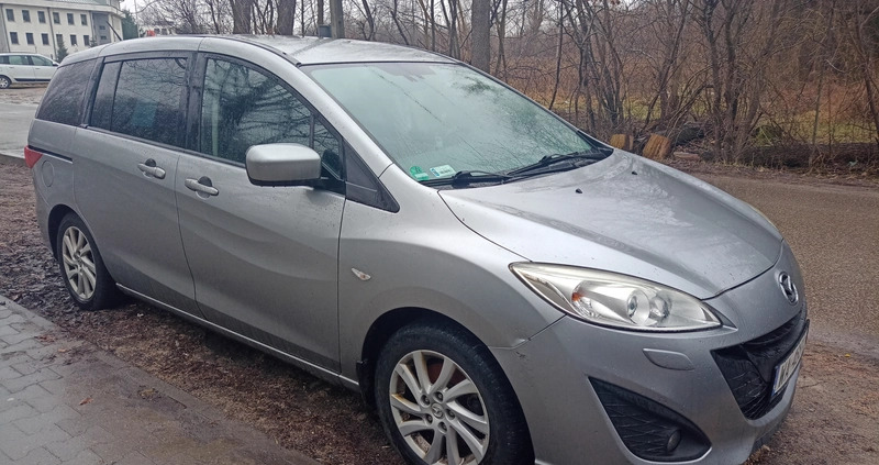 Mazda 5 cena 30500 przebieg: 159000, rok produkcji 2012 z Warszawa małe 106